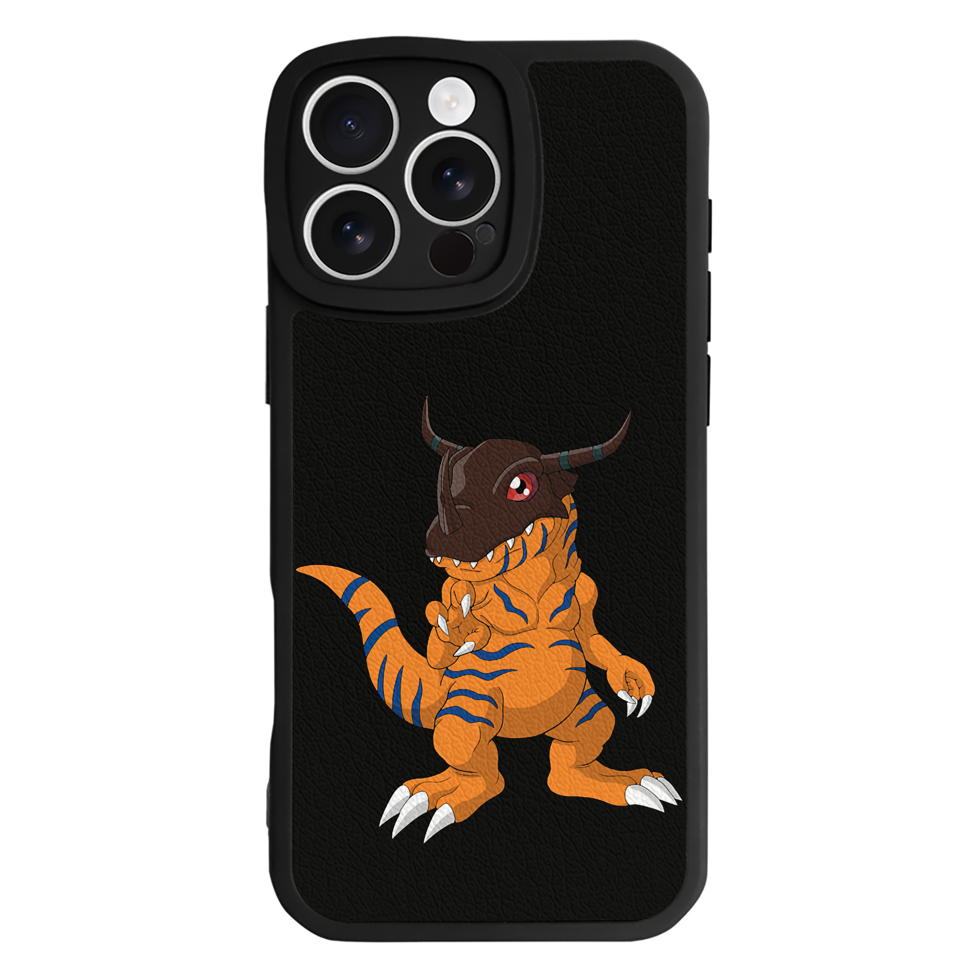 （画像用） Digimon デジタルモンスター/デジモン 【iPhone 16シリーズ対応】シリコンスマホケース（レザー調） 材質：シリコン